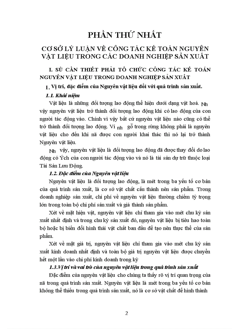 image for page Tổ chức hạch toán nguyên vật liệu tại Công ty dệt Minh Khai