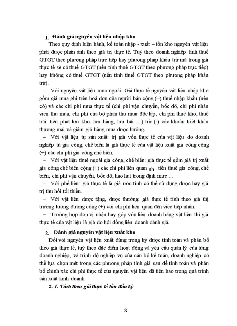 image for page Tổ chức hạch toán nguyên vật liệu tại Công ty dệt Minh Khai