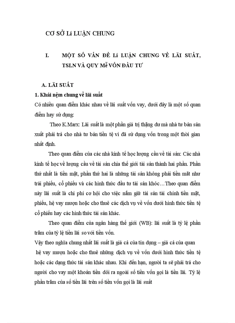 image for page Mối quan hệ giữa lãi suất vốn vay, tỉ suất lợi nhuận vốn đầu tư với quy mô vốn đầu tư. Vận dụng để giải thích tình hình đầu tư ở Việt Nam