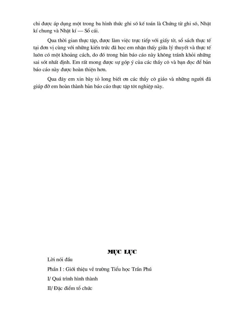 image for page Tổ chức công tác kế toán ở Trường Tiểu học Trần Phú.