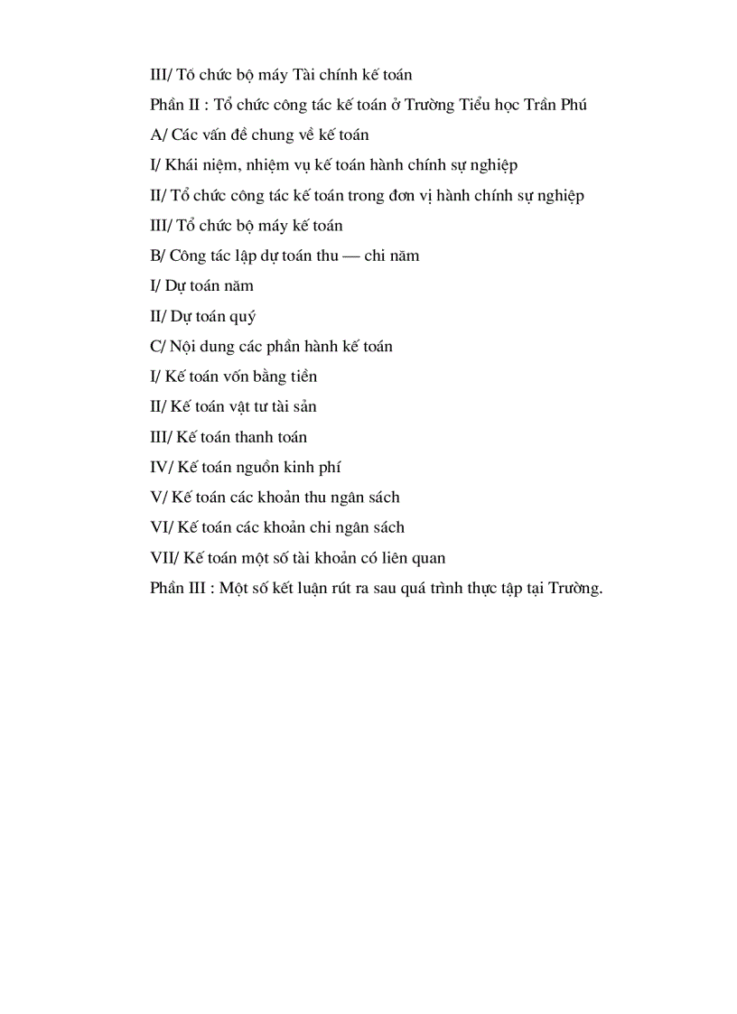 image for page Tổ chức công tác kế toán ở Trường Tiểu học Trần Phú.