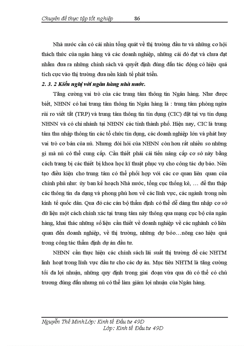image for page Hoàn thiện công tác thẩm định dự án đầu tư của ngân hàng đầu tư và phát triển Việt Nam (BIDV) chi nhánh Thăng Long