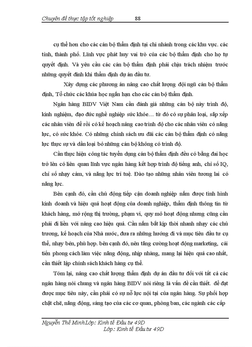 image for page Hoàn thiện công tác thẩm định dự án đầu tư của ngân hàng đầu tư và phát triển Việt Nam (BIDV) chi nhánh Thăng Long