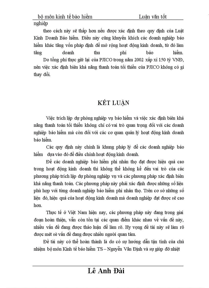 image for page Một số vấn đề về đảm bảo khả năng thanh toán của công ty cổ phần bảo hiểm Petrolimex Petrolimex Joint-Stock Insurance Company (PJICO)