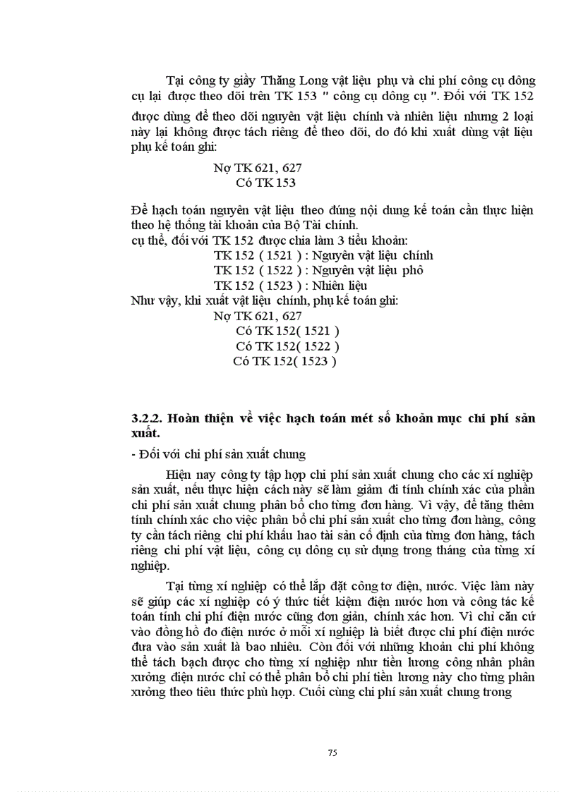 image for page Hạch toán chi phí sản xuất và tính giá thành sản phẩm của Công ty giầy Thăng Long