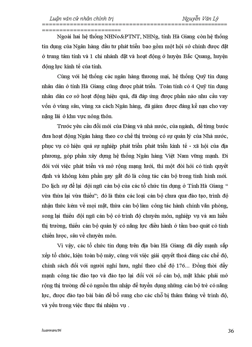 image for page Chất lượng tín dụng của các ngân hàng thương mại trên địa bàn tỉnh Hà Giang - Thực trạng và giải pháp