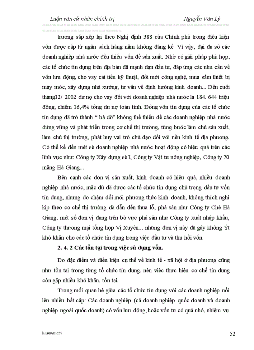 image for page Chất lượng tín dụng của các ngân hàng thương mại trên địa bàn tỉnh Hà Giang - Thực trạng và giải pháp