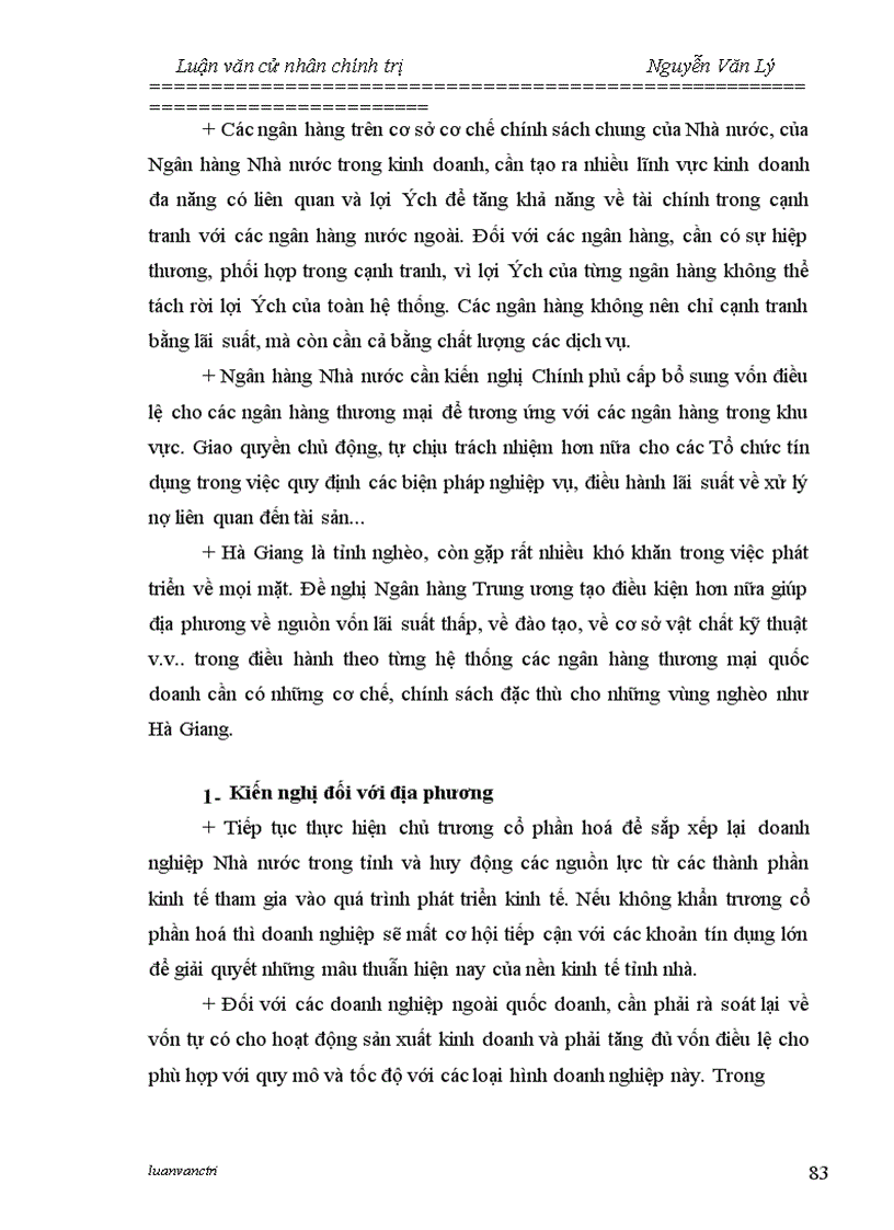 image for page Chất lượng tín dụng của các ngân hàng thương mại trên địa bàn tỉnh Hà Giang - Thực trạng và giải pháp