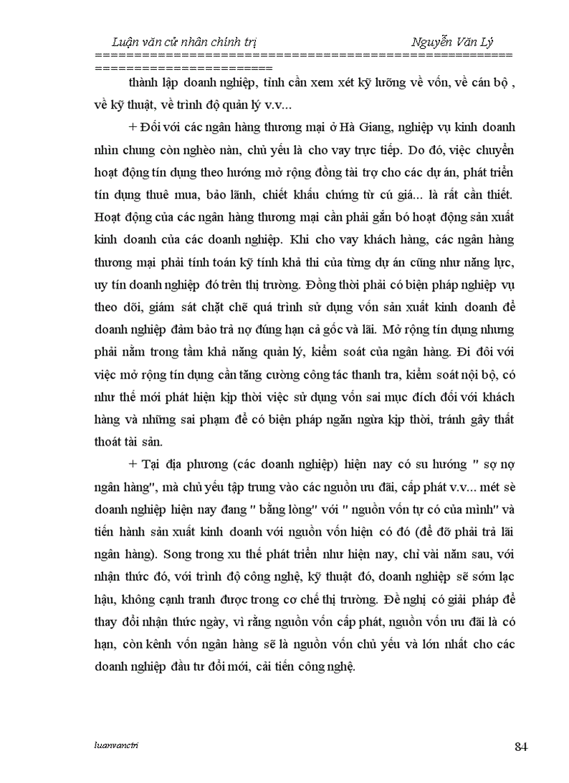 image for page Chất lượng tín dụng của các ngân hàng thương mại trên địa bàn tỉnh Hà Giang - Thực trạng và giải pháp