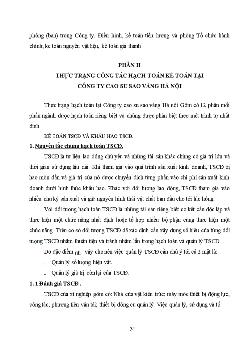 image for page Thực trạng công tác hạch toán kế toán tại Công ty cao su sao vàng hà nội
