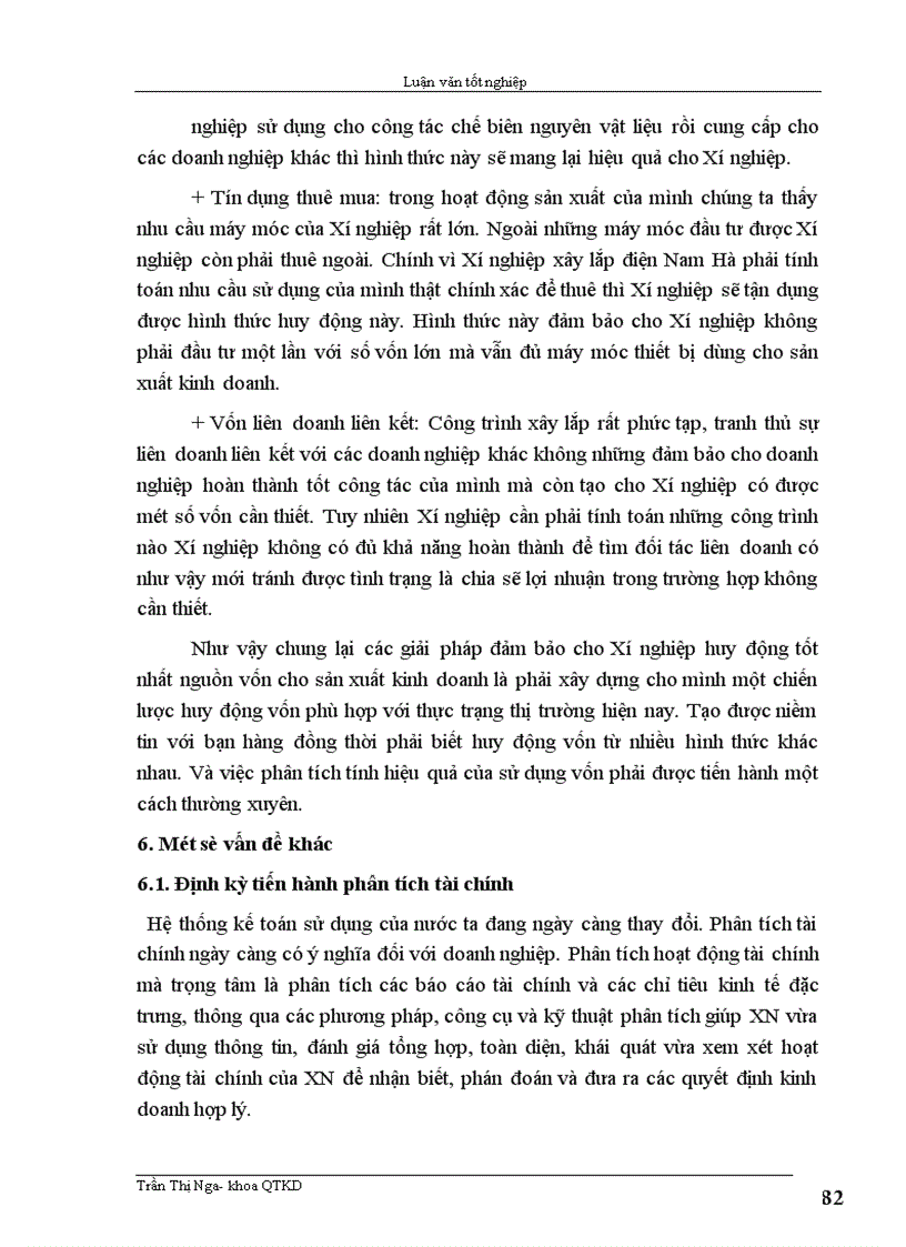 image for page Một số biện pháp nhằm nâng cao hiệu quả sử dụng vốn sản xuất kinh doanh ở xí nghiệp xây lắp điện Nam Hà