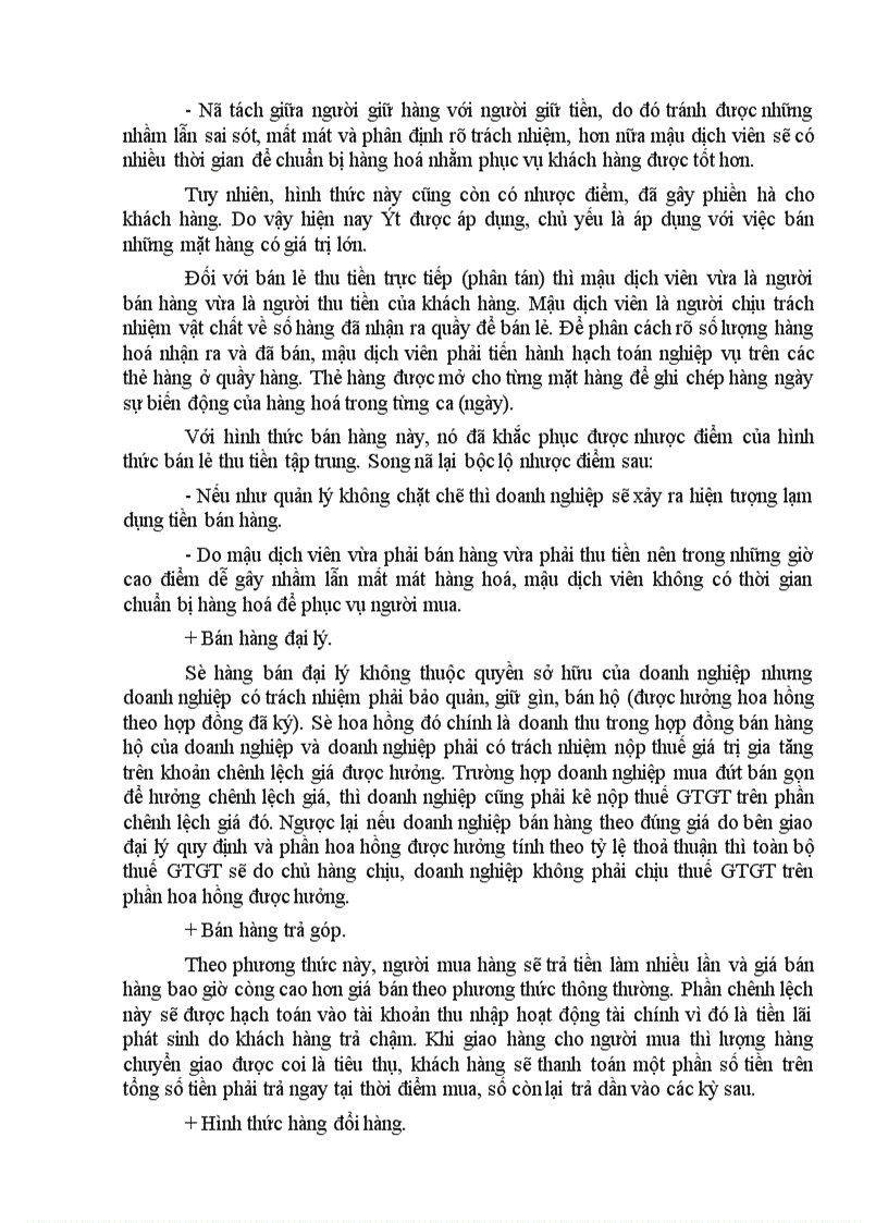 image for page Hoàn thiện công tác kế toán tiêu thụ hàng hoá và xác định kết quả kinh doanh ở các doanh nghiệp thương mại
