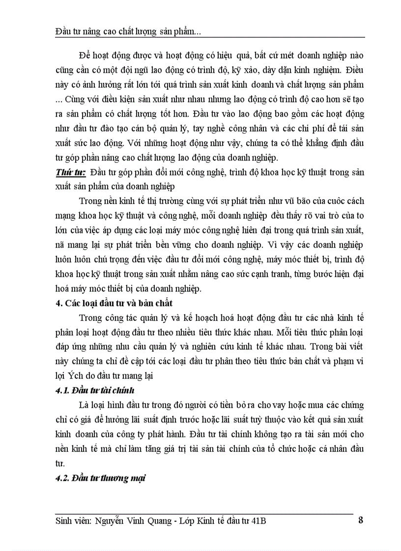 image for page Thực trạng đầu tư nâng cao chất lượng sản phẩm của công ty Nhựa Cao Cấp Hàng Không