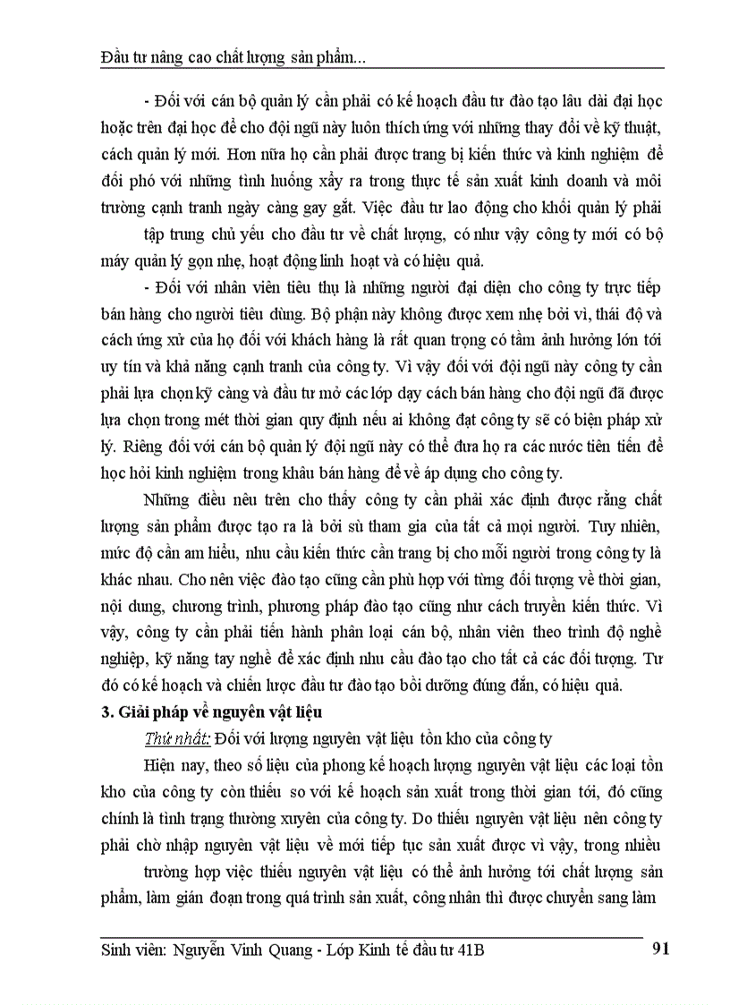 image for page Thực trạng đầu tư nâng cao chất lượng sản phẩm của công ty Nhựa Cao Cấp Hàng Không