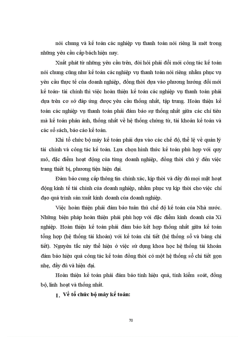 image for page Tổ chức kế toán các nghiệp vụ thanh toán, phân tích tình hình và khả năng thanh toán của Xí nghiệp khảo sát xây dựng Điện I