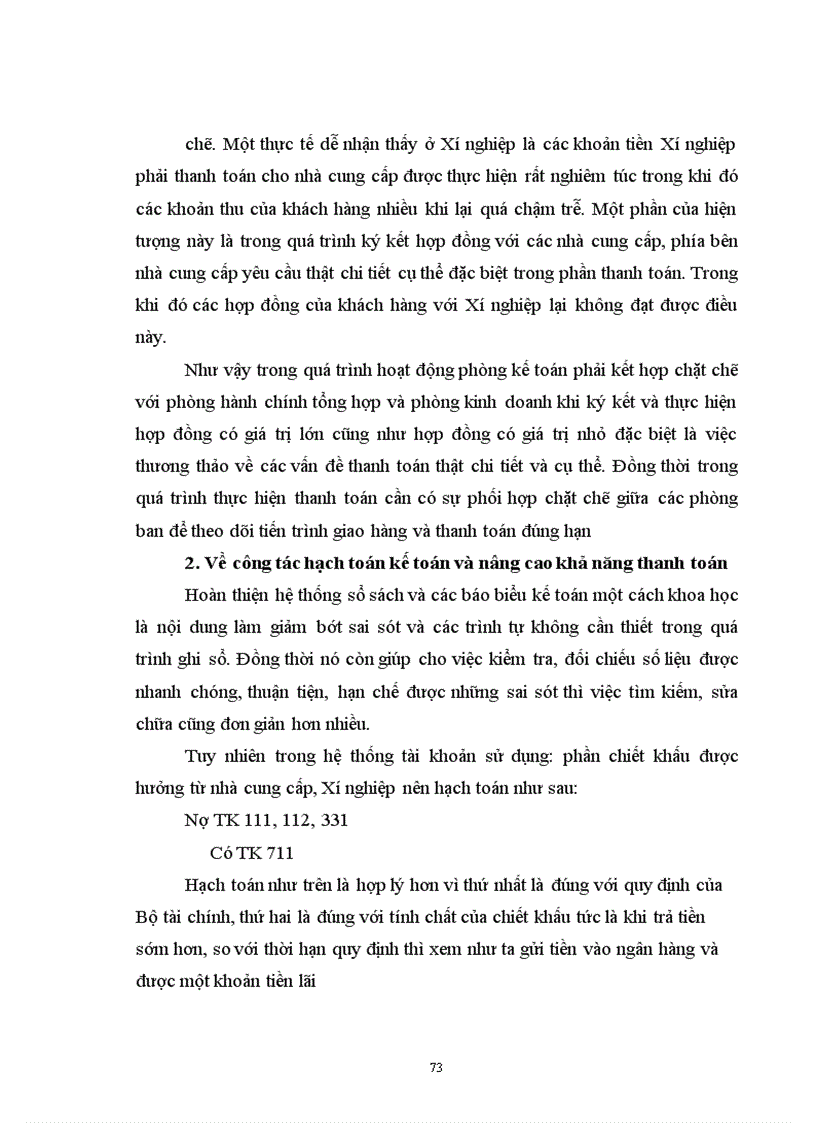 image for page Tổ chức kế toán các nghiệp vụ thanh toán, phân tích tình hình và khả năng thanh toán của Xí nghiệp khảo sát xây dựng Điện I