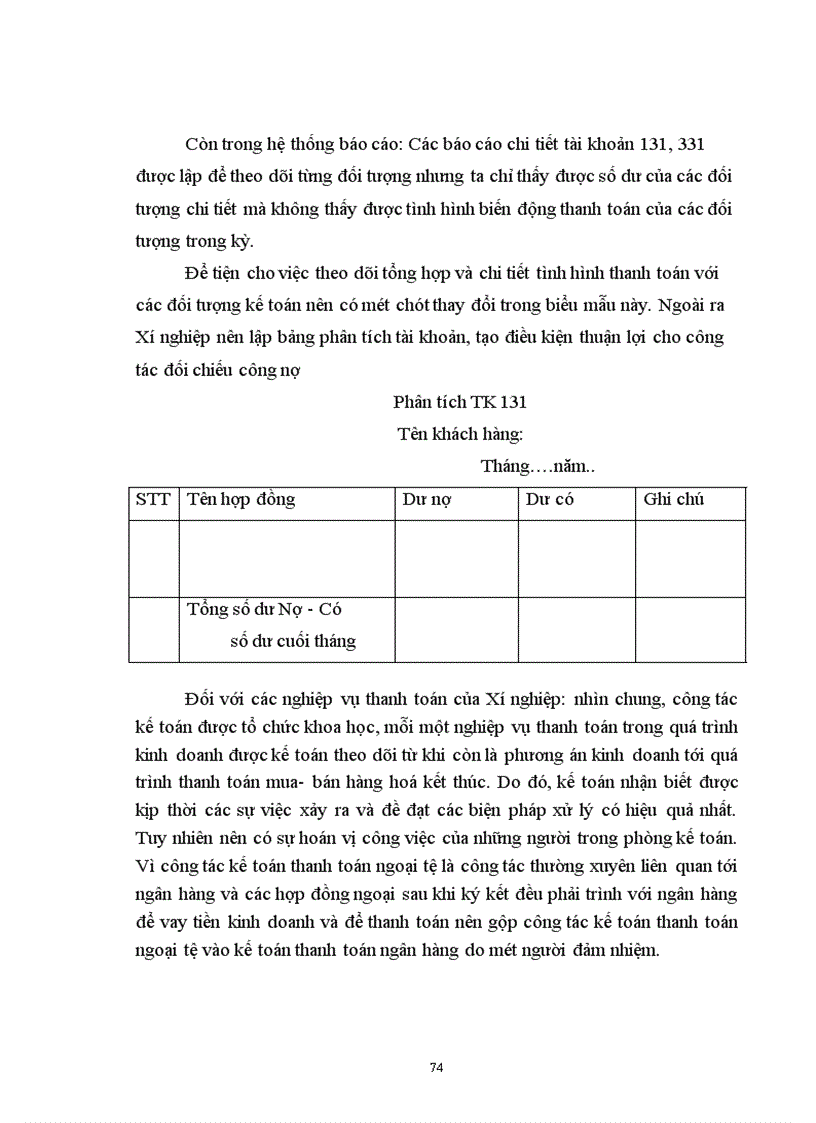 image for page Tổ chức kế toán các nghiệp vụ thanh toán, phân tích tình hình và khả năng thanh toán của Xí nghiệp khảo sát xây dựng Điện I