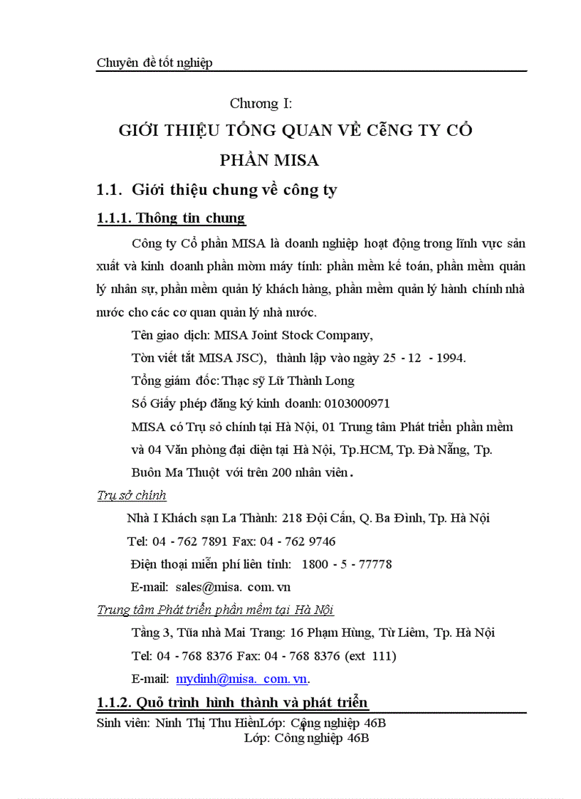 image for page Phát triển nguồn nhân lực của công ty cổ phần MISA