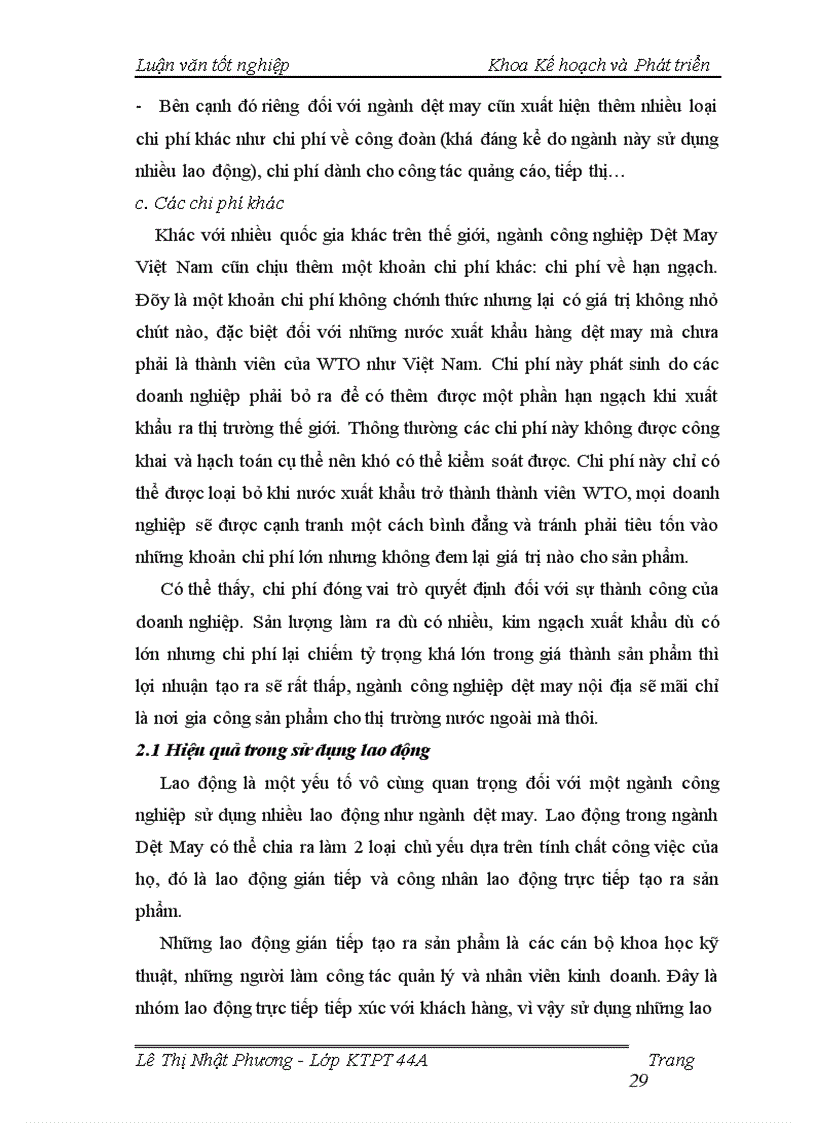 image for page Nâng cao chất lượng tăng trưởng ngành Công nghiệp Dệt May Việt Nam giai đoạn 2006 – 2010