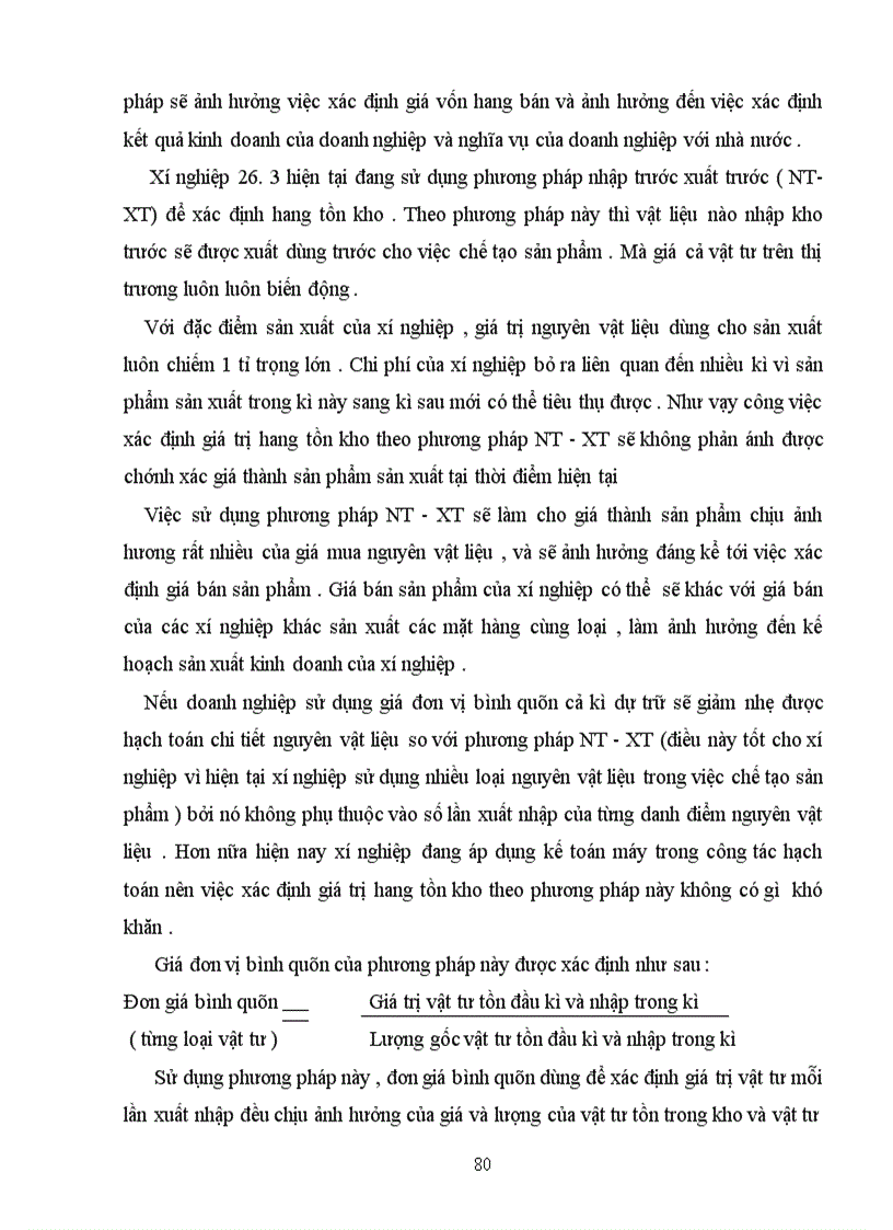 image for page Tổ chức bộ máy kế toán và bộ sổ kế toán tại xí nghiệp 26.3Công ty 26