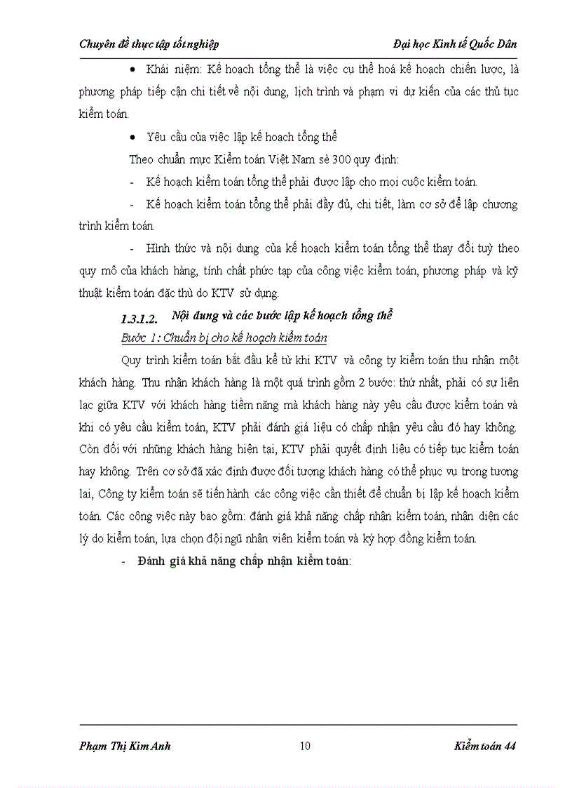 image for page Hoàn thiện quy trình lập kế hoạch kiểm toán trong kiểm toán báo cáo tài chính do Công ty Cổ phần Kiểm toán và Tư vấn Tài chính Kế toán thực hiện