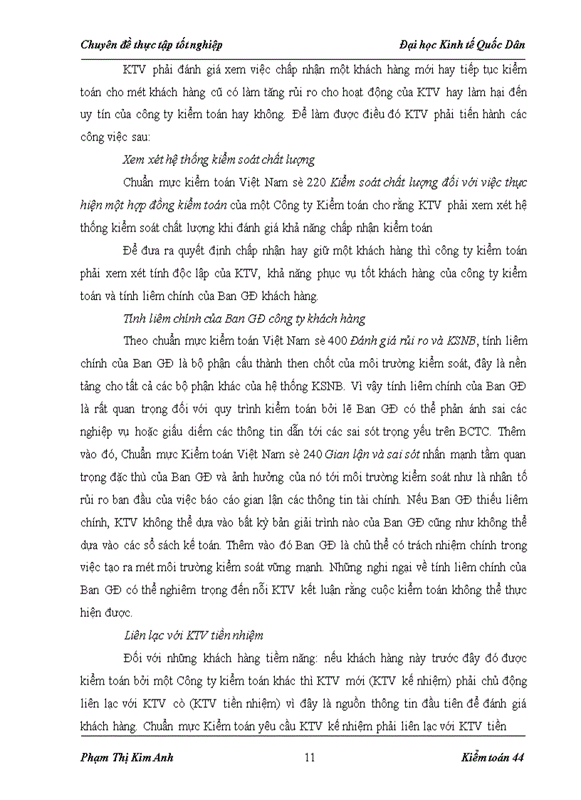 image for page Hoàn thiện quy trình lập kế hoạch kiểm toán trong kiểm toán báo cáo tài chính do Công ty Cổ phần Kiểm toán và Tư vấn Tài chính Kế toán thực hiện