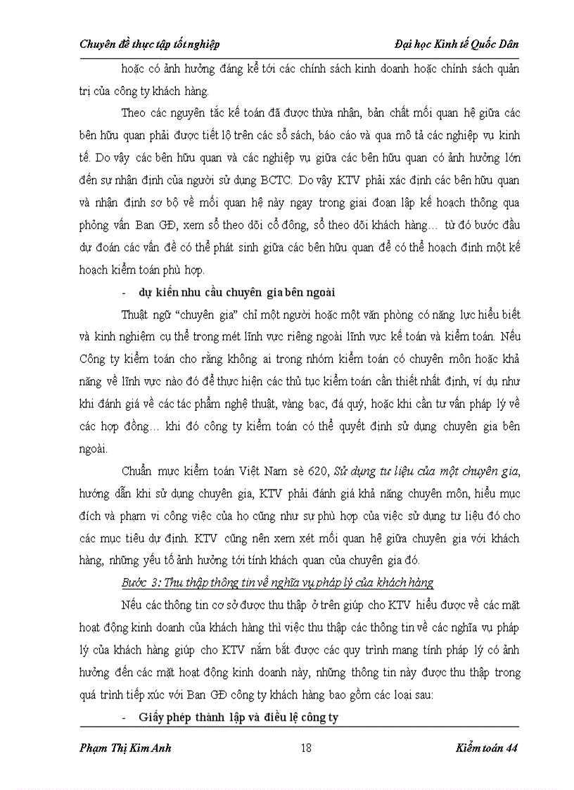 image for page Hoàn thiện quy trình lập kế hoạch kiểm toán trong kiểm toán báo cáo tài chính do Công ty Cổ phần Kiểm toán và Tư vấn Tài chính Kế toán thực hiện
