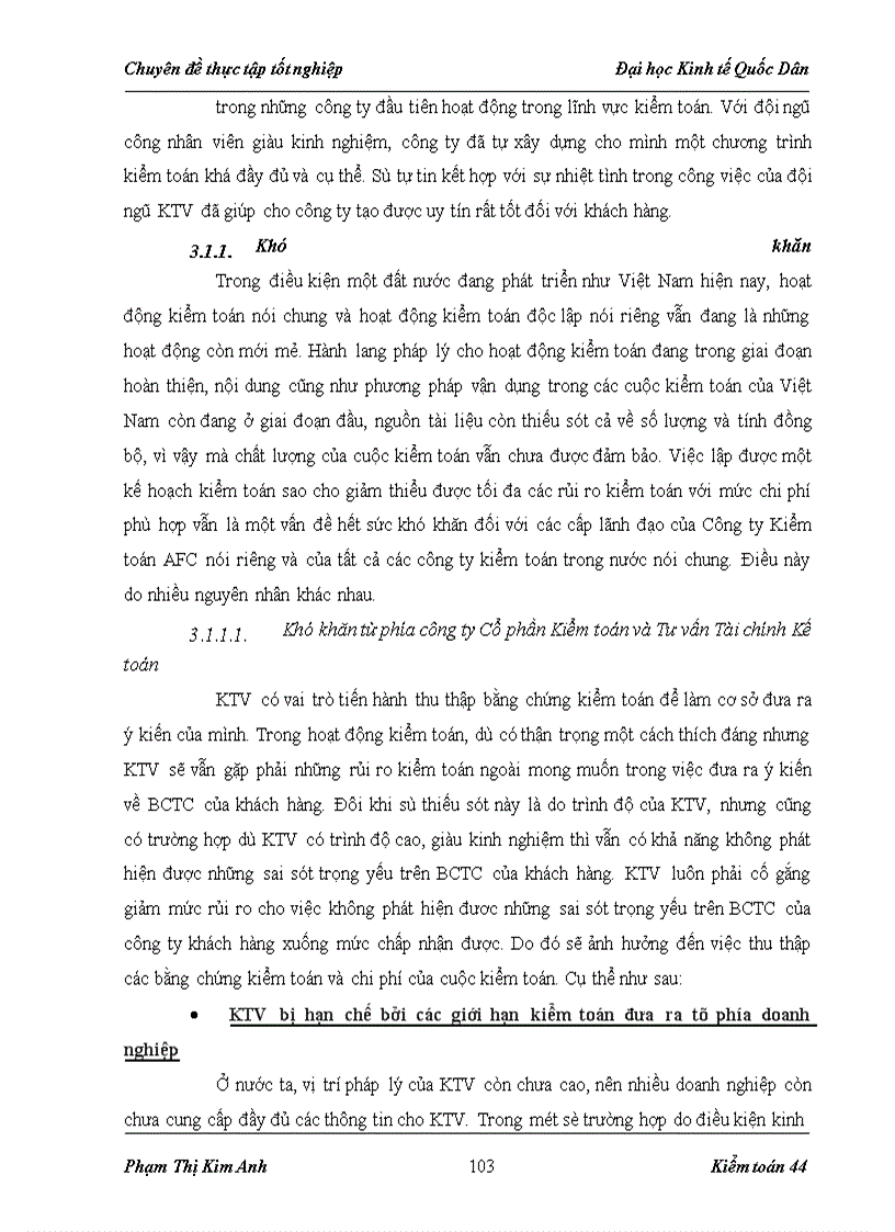 image for page Hoàn thiện quy trình lập kế hoạch kiểm toán trong kiểm toán báo cáo tài chính do Công ty Cổ phần Kiểm toán và Tư vấn Tài chính Kế toán thực hiện