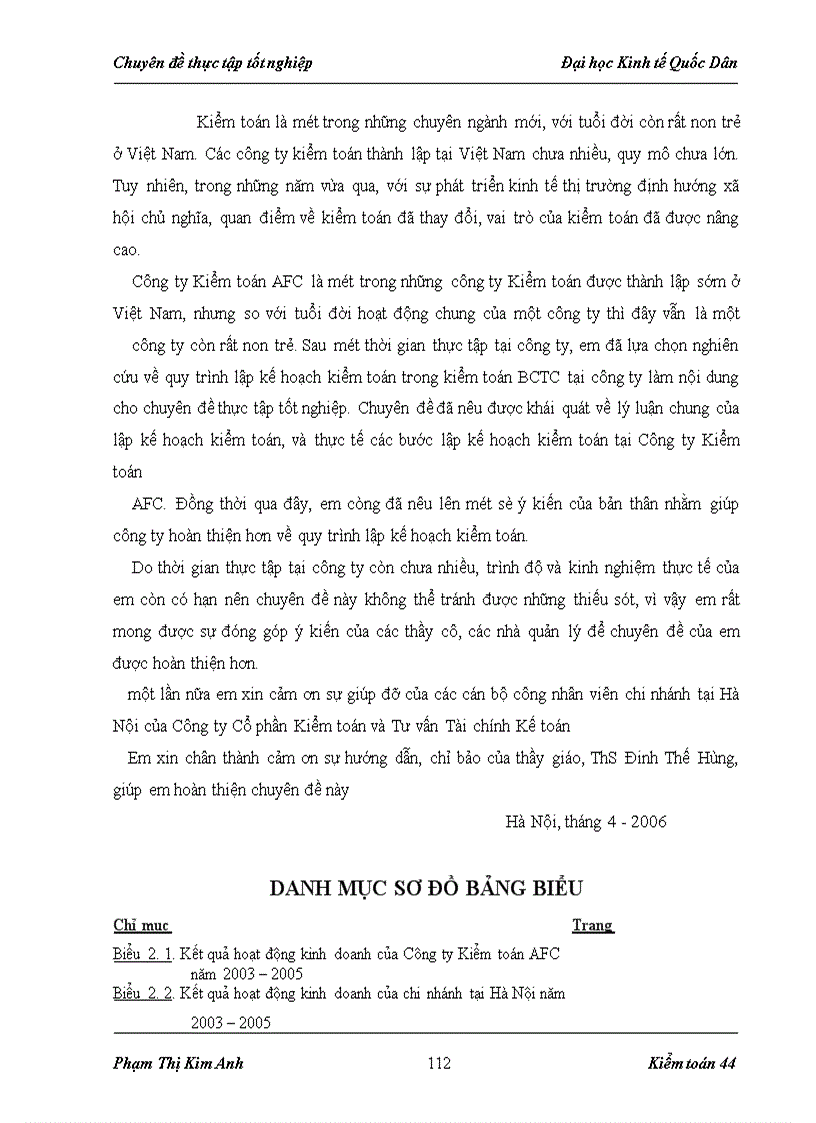 image for page Hoàn thiện quy trình lập kế hoạch kiểm toán trong kiểm toán báo cáo tài chính do Công ty Cổ phần Kiểm toán và Tư vấn Tài chính Kế toán thực hiện
