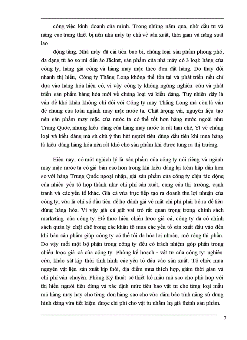 image for page Thực hiện kế hoạch giá thành tại Công ty Thăng Long