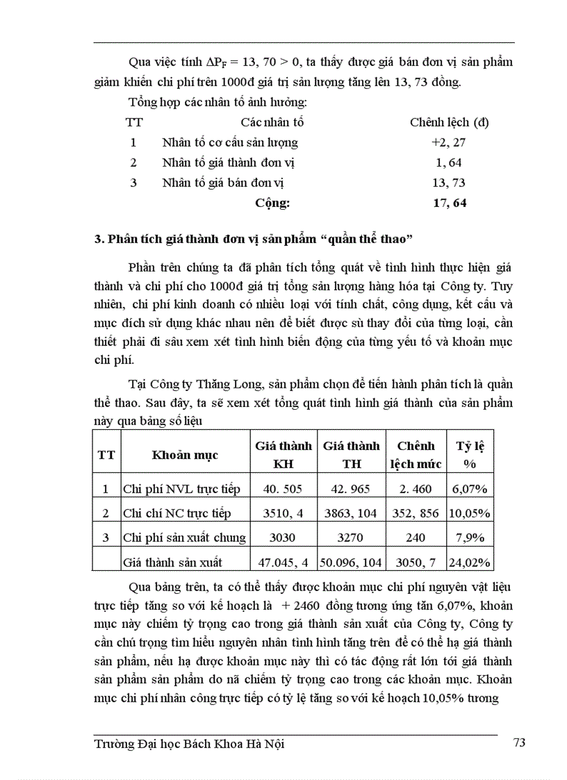 image for page Thực hiện kế hoạch giá thành tại Công ty Thăng Long