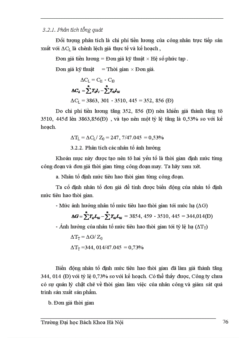 image for page Thực hiện kế hoạch giá thành tại Công ty Thăng Long