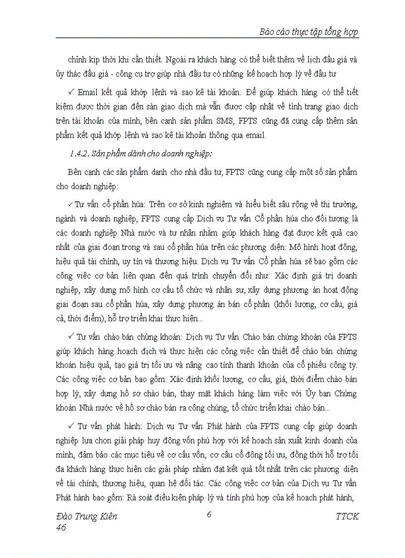 image for page Báo cáo thực tập tại Công ty Cổ phần chứng khoán FPT