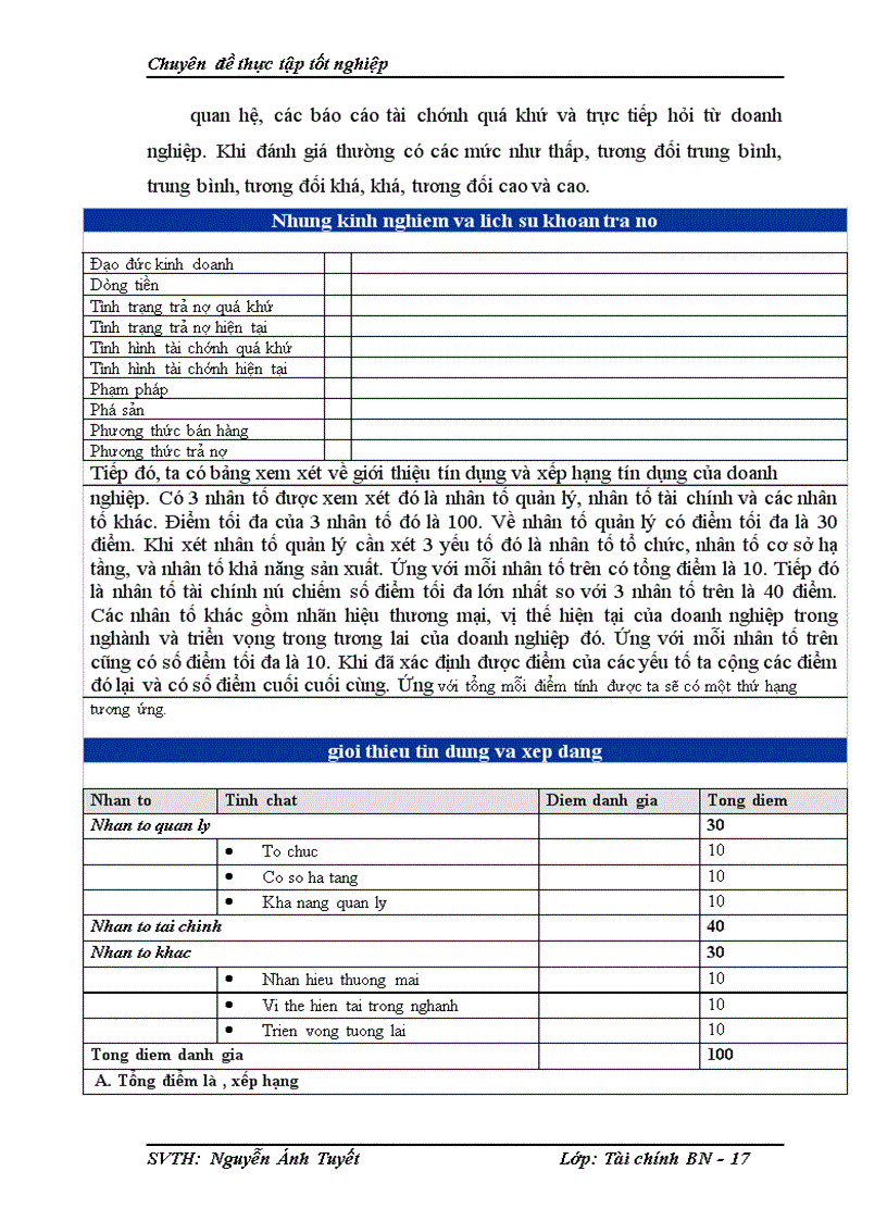 image for page Hoàn thiện phương pháp xếp hạng tín nhiệm của các tổ chức kinh tế trong quan hệ tín dụng tại cong ty vietnamcredi