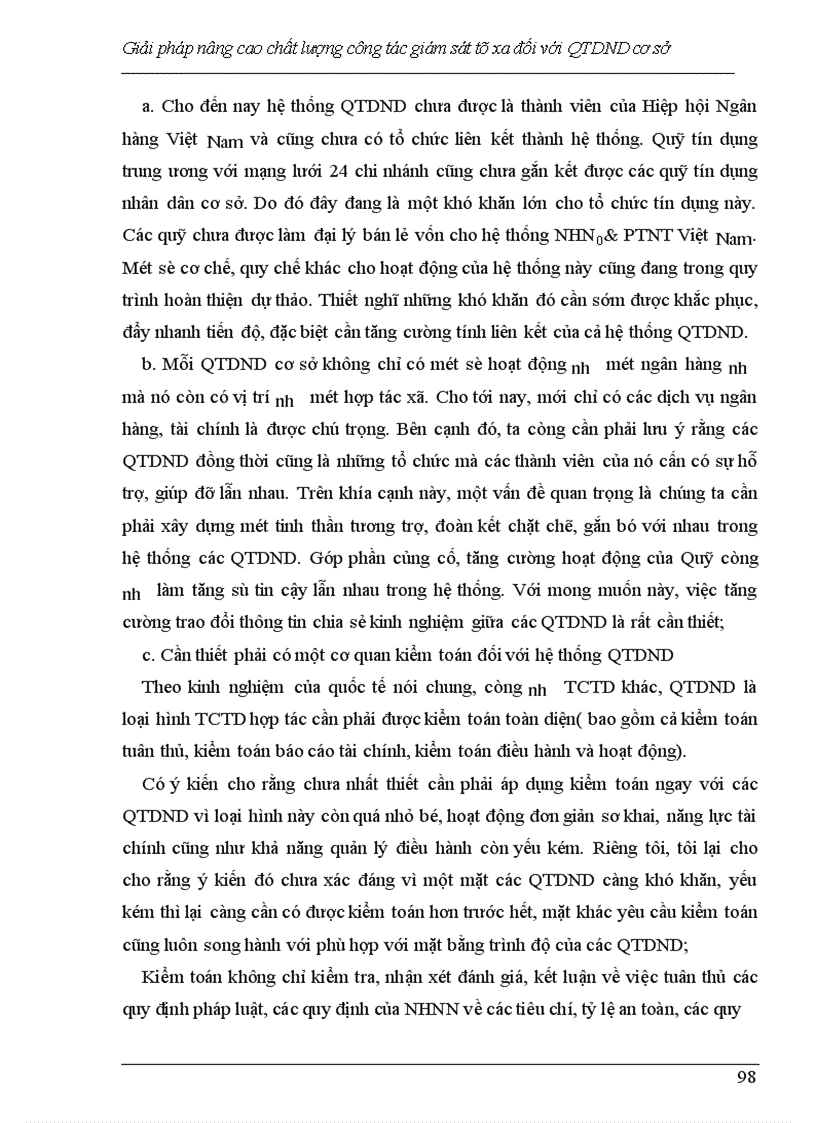 image for page Giải pháp nâng cao chất lượng công tác giám sát từ xa đối với Qũy tín dụng nhân dân cơ sở tại Chi nhánh Bảo hiểm tiền gửi khu vực Hà Nội