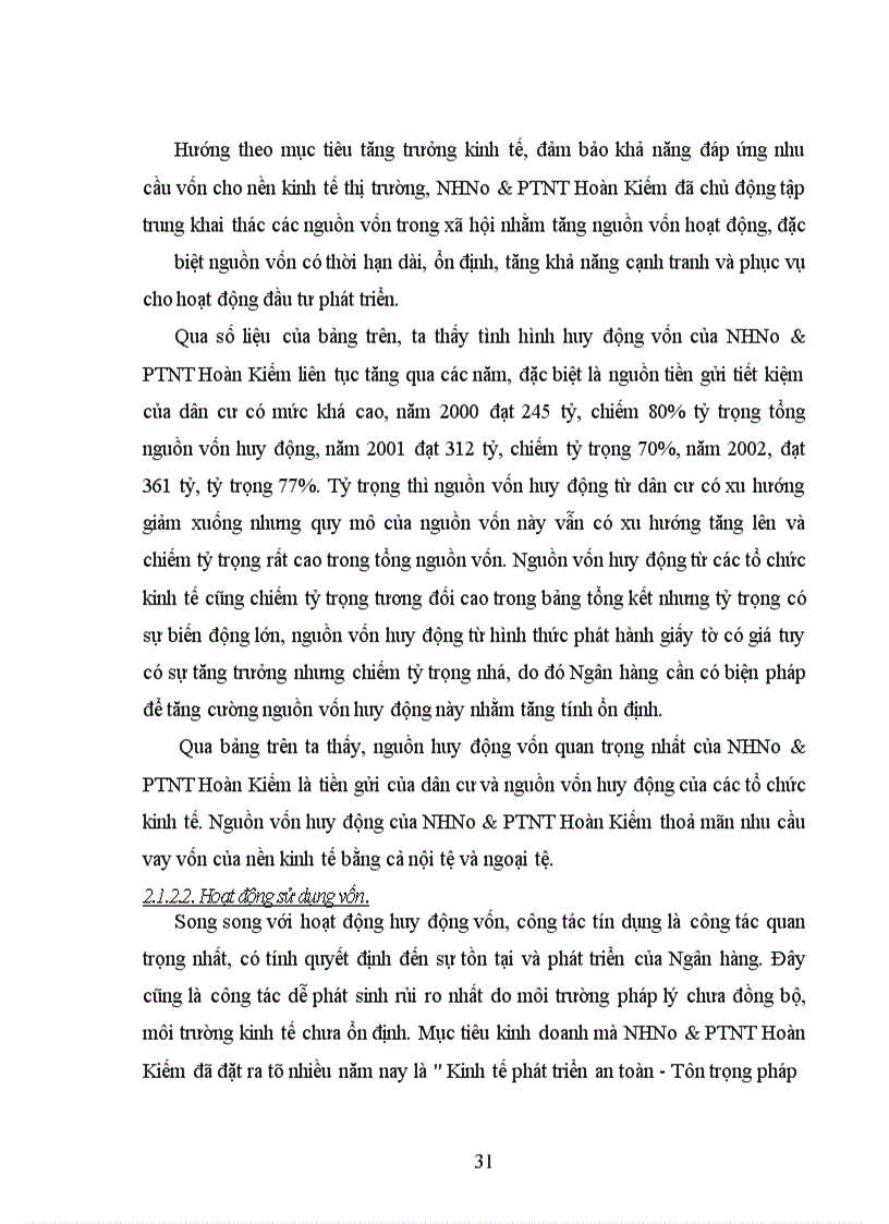 image for page Giải pháp mở rộng và nâng cao chất lượng tín dụng trung - dài hạn tại NHNo & PTNT Hoàn Kiếm