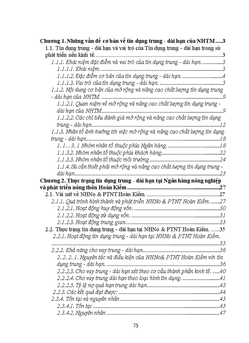 image for page Giải pháp mở rộng và nâng cao chất lượng tín dụng trung - dài hạn tại NHNo & PTNT Hoàn Kiếm