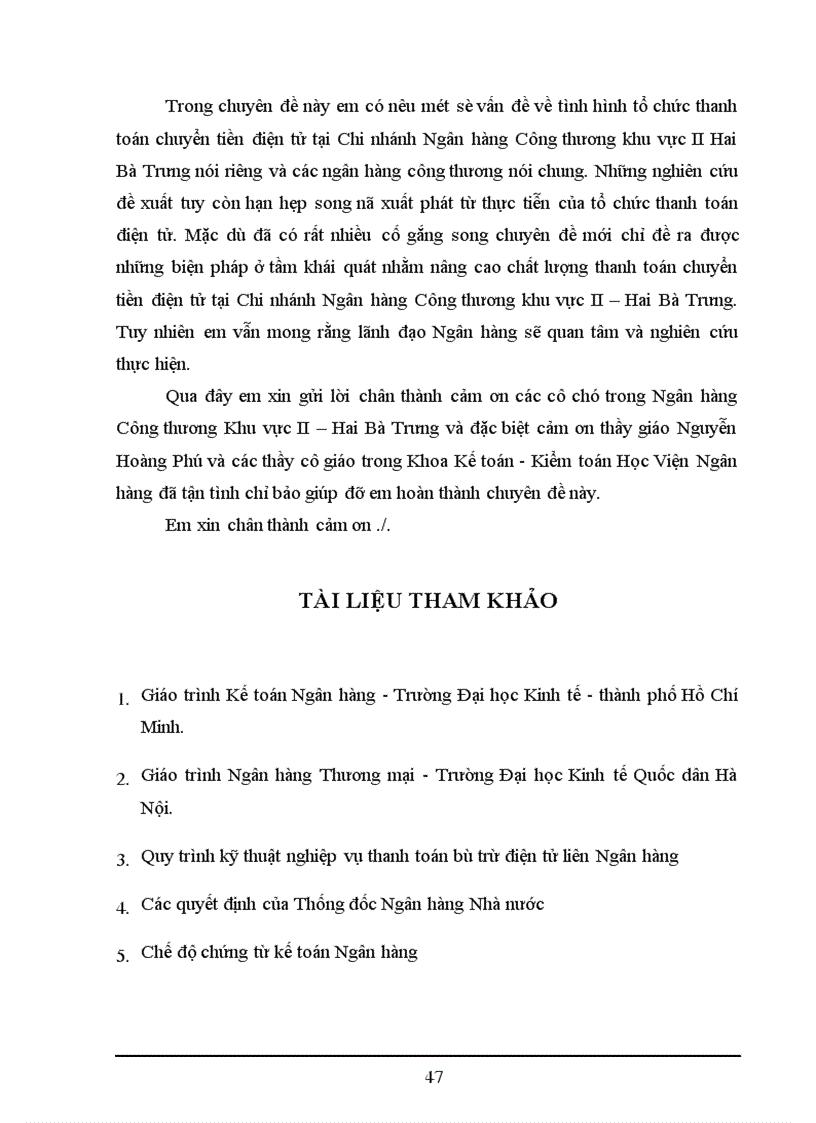 image for page Một số giải pháp nhằm hoàn thiện và phát triển thanh toán chuyển tiền điện tử tại Chi nhánh Ngân hàng Công thương khu vực II - Hai Bà Trưng - Hà Nội