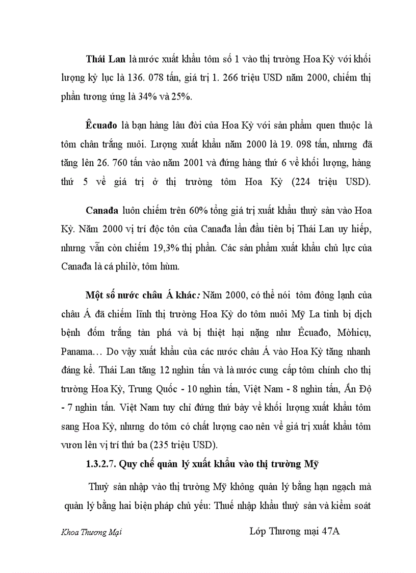 image for page Thực trạng và giải pháp đẩy mạnh xuất khẩu hàng thủy sản của Việt Nam sang thị trường Mỹ