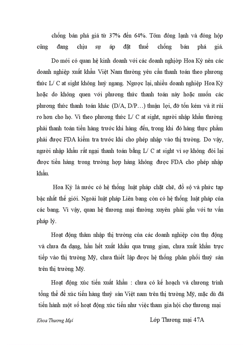 image for page Thực trạng và giải pháp đẩy mạnh xuất khẩu hàng thủy sản của Việt Nam sang thị trường Mỹ