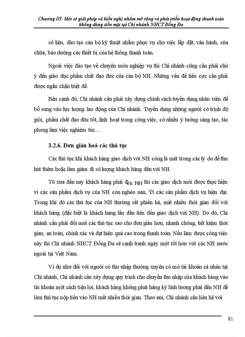 image for page Một số giải pháp về mở rộng và phát triển thanh toán không dùng tiền mặt tại Chi nhánh NHCT Đống Đa