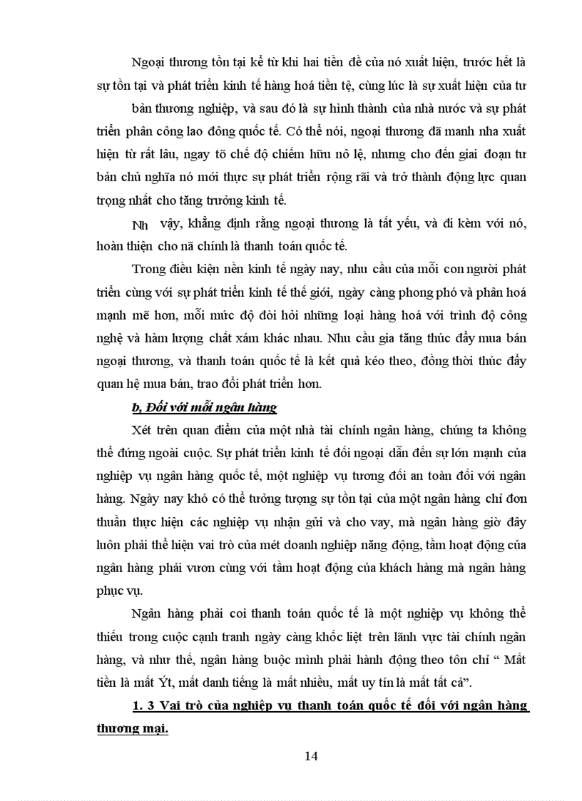 image for page Một số giải pháp góp phần nâng cao hiệu quả và mở rộng thanh toán tín dụng chứng từ tại Sở giao dịch Ngân hàng nông nghiệp và Phát triển Nông thôn I