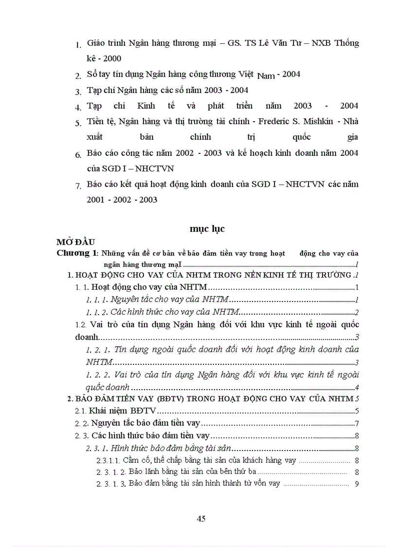 image for page Giải pháp hoàn thiện cơ chế bảo đảm tiền vay đối với Doanh nghiệp ngoài quốc doanh (Doanh nghiệp vừa và nhỏ) tại SGD I – NHCTVN