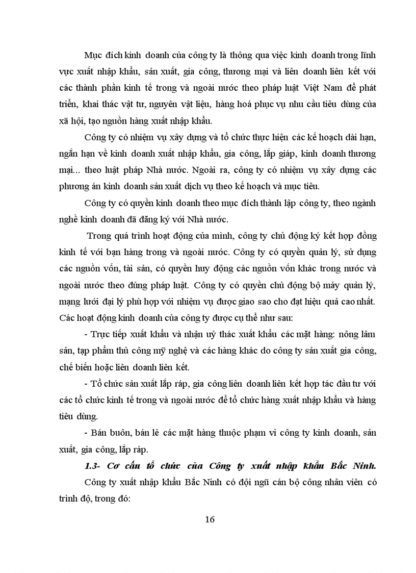 image for page Thực trạng và giải pháp nâng cao hiệu quả sản xuất kinh doanh của Công ty xuất nhập khẩu Bắc Ninh làm luận văn tốt nghiệp