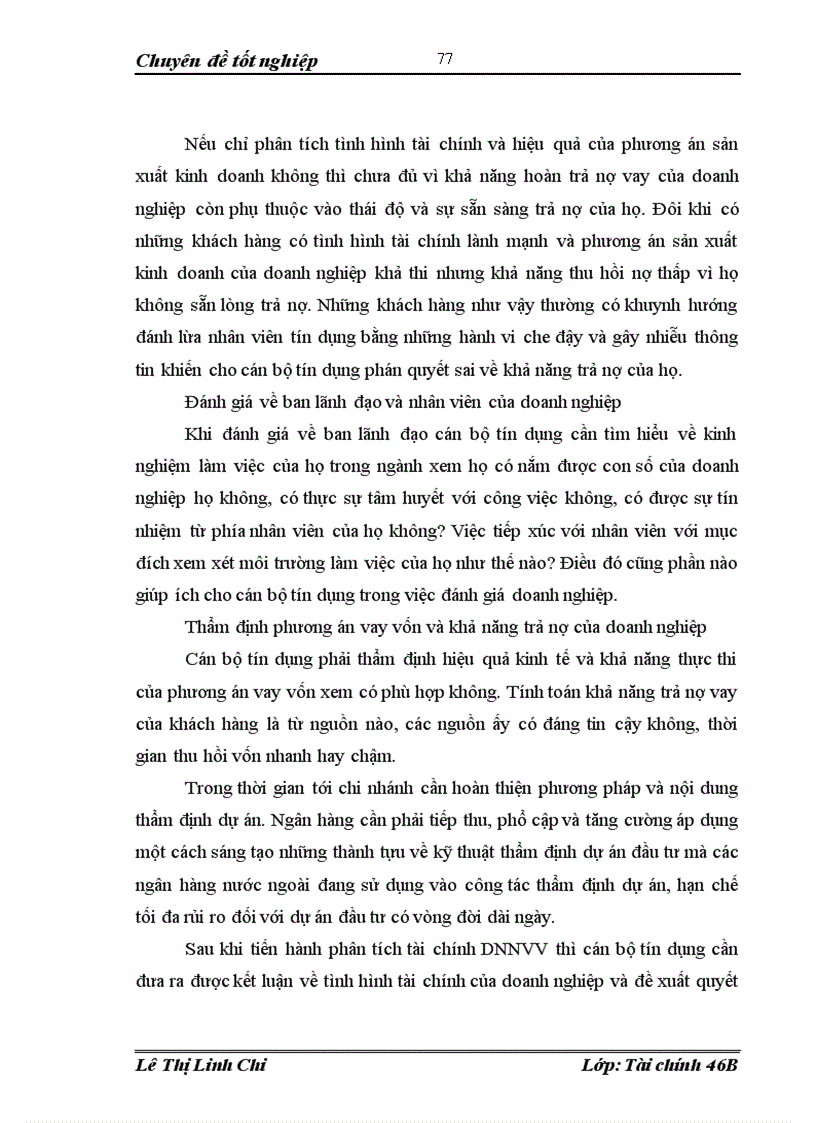 image for page Nâng cao chất lượng cho vay đối với doanh nghiệp nhỏ và vừa tại ngân hàng nông nghiệp và phát triển nông thôn Tây Hồ