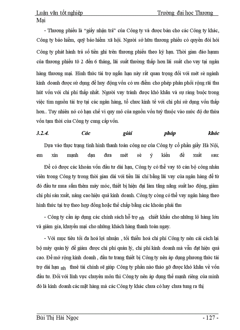 image for page Công nợ và các giải pháp quản trị công nợ tại Công ty Cổ phần Giầy Hà Nội