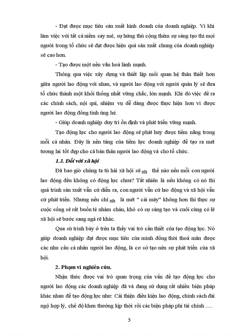 image for page Cơ sở lý luận về động lực và tạo động lực trong lao động
