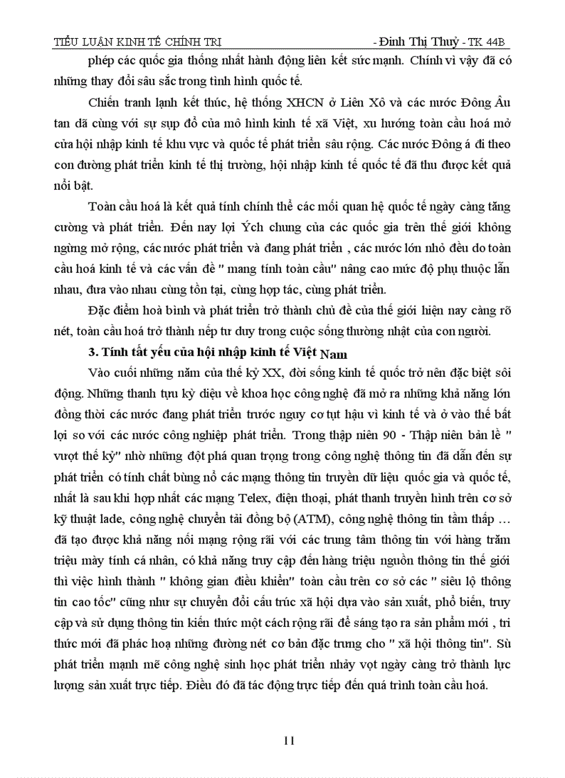 image for page Toàn cầu hoá và hội nhâp kinh tế quốc tế