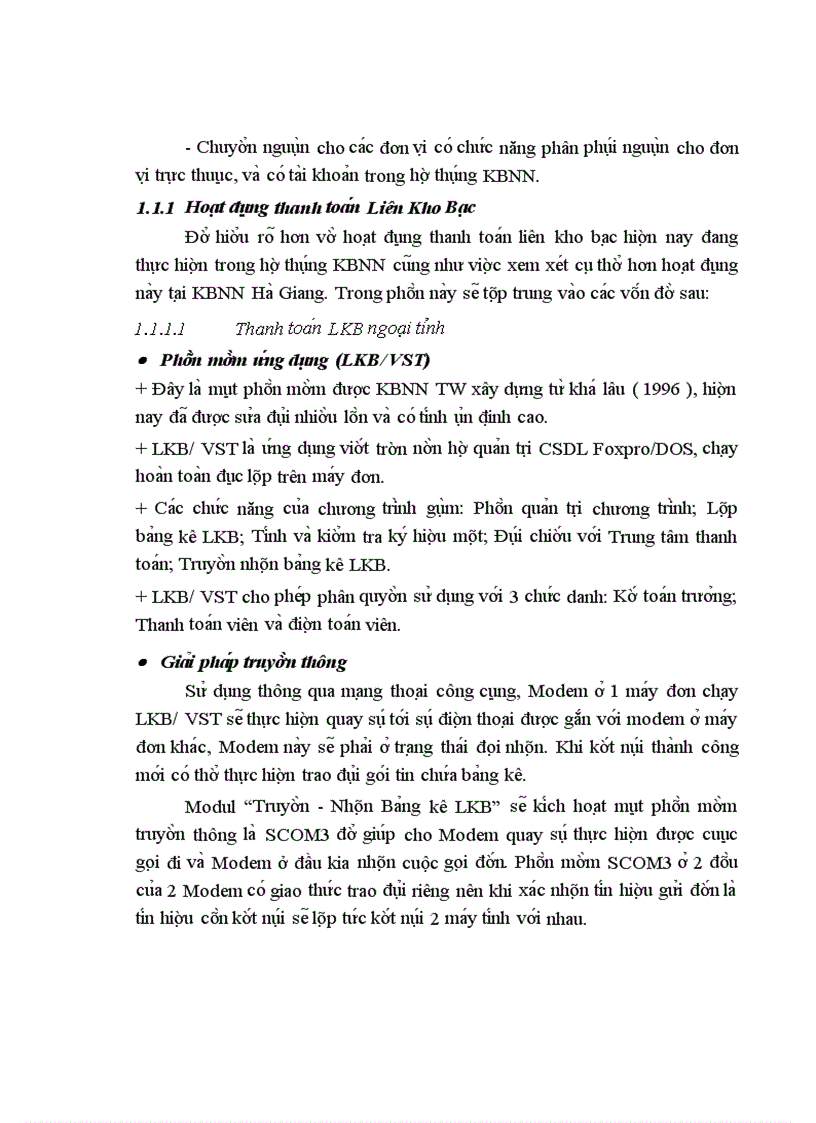 image for page Thực trạng về ứng dụng công nghệ thông tin vào nghiệp vụ TTLKB tại KBNN Hà Giang