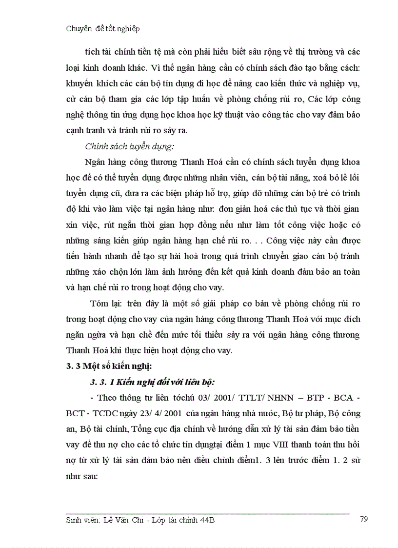 image for page Giải pháp hạn chế rủi ro trong hoạt động cho vay của Ngân hàng công thương Thanh Hoá
